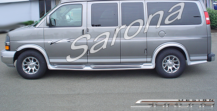 Custom GMC Savana Van  Short Wheel Base Running Boards (2003 - 2024) - $1350.00 (Part #GM-002-SB)